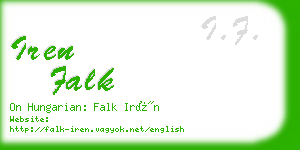 iren falk business card